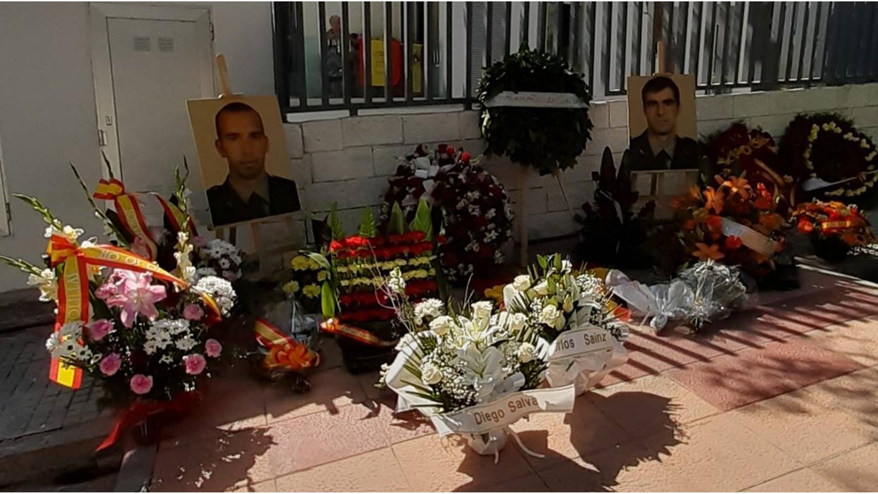 Imagen de un homenaje a los dos guardias civiles asesinados por ETA en Palmanova.