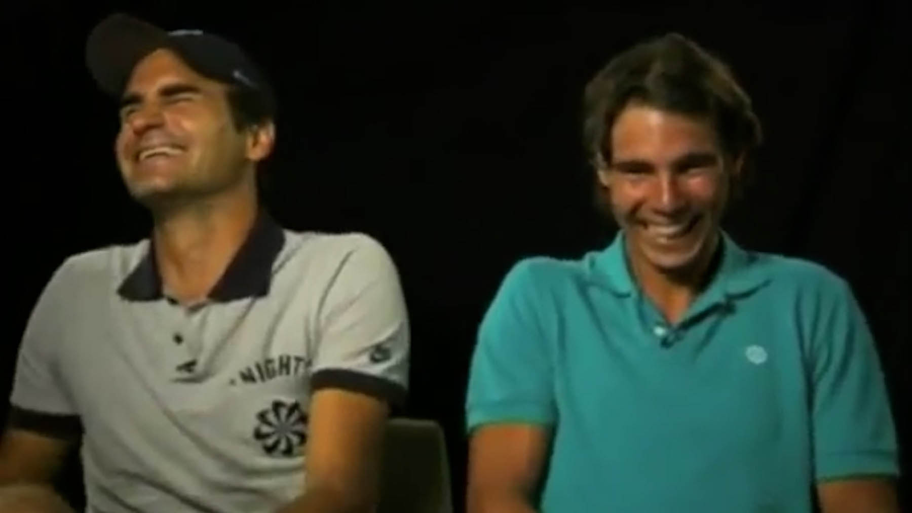 El día que dio un ataque de risa a Nadal y Federer grabando un anuncio