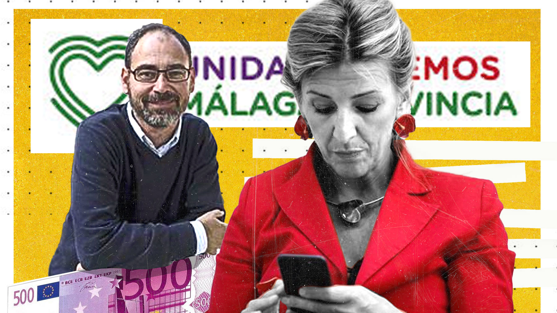Yolanda Díaz y un ex diputado de Podemos