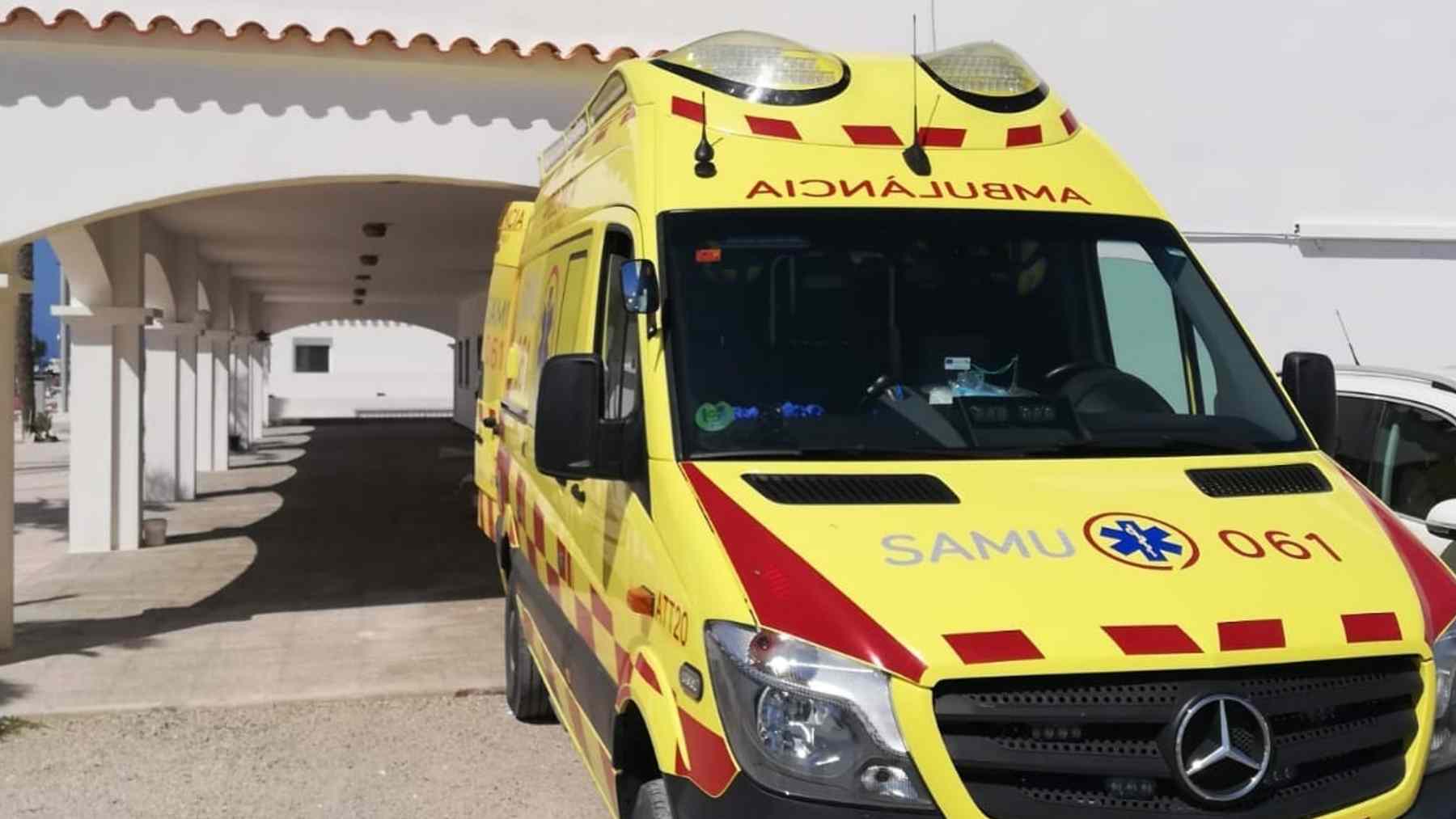Ambulancia del SAMU 061 en Formentera.