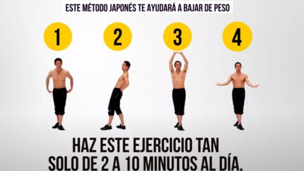 Solo necesitas 5 minutos al día para perder peso, según esta técnica  japonesa
