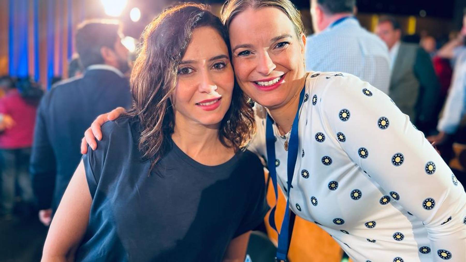 Isabel Díaz Ayuso y Marga Prohens este domingo en la reunión del PP celebrada en Toledo.l