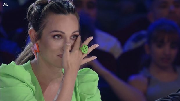 Edurne no puede reprimir las lágrimas en Got Talent