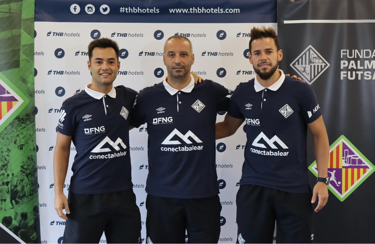 Marlon, Vadillo y Saldise, en la rueda de prensa.