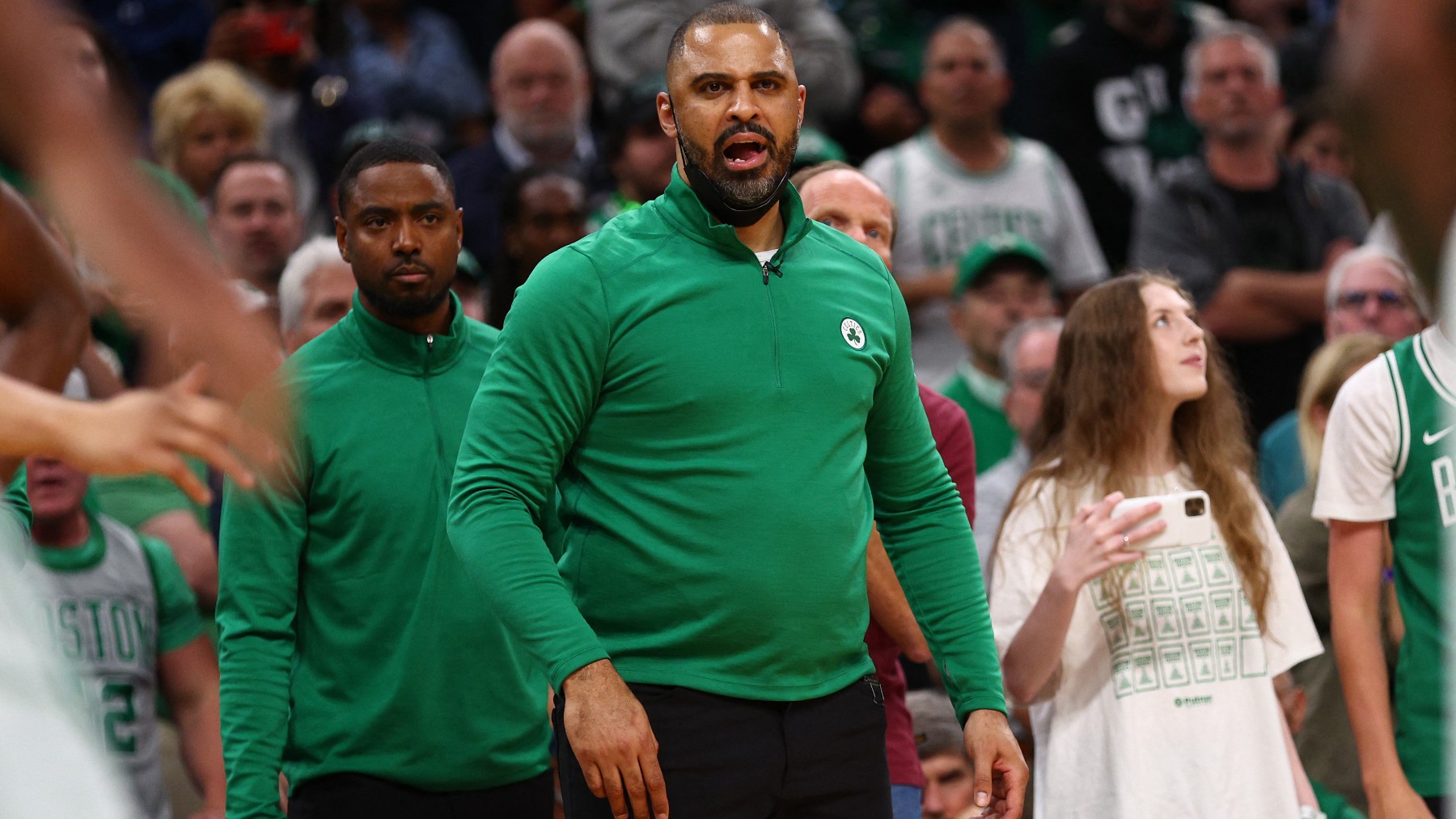 Ime Udoka en un partido con los Boston Celtics. (AFP)