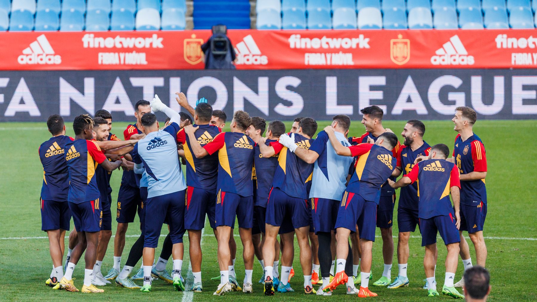 La selección española durante un entrenamiento. (RFEF)