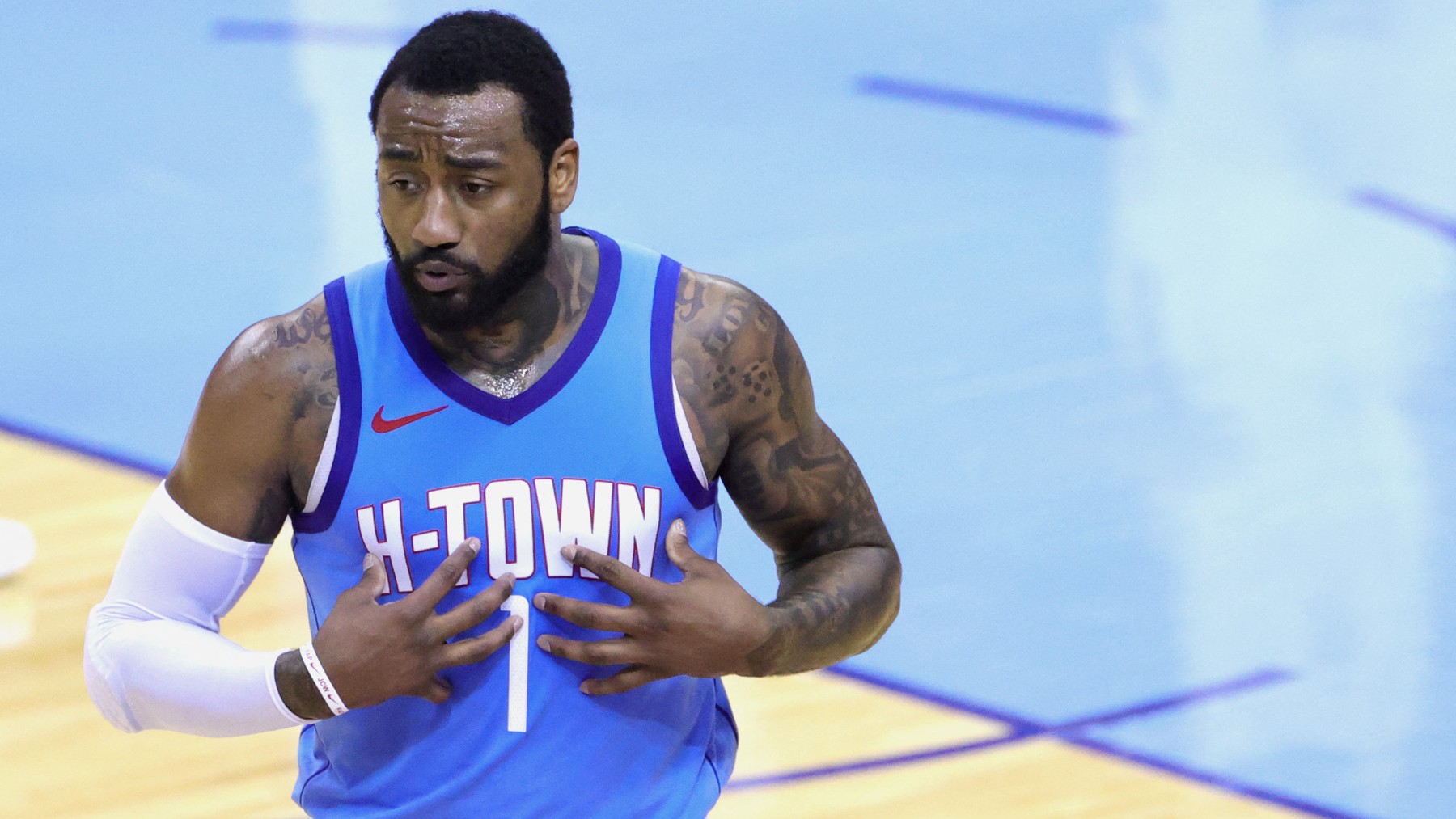 John Wall, durante un partido con Houston Rockets. (AFP)