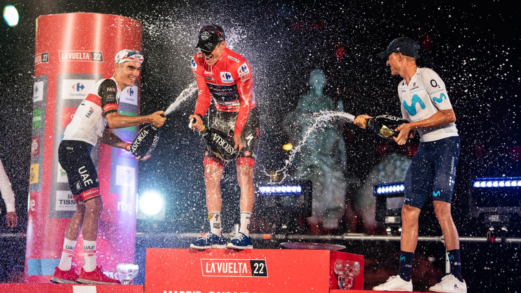 Imagen del podio de la Vuelta a España 2022. (Europa Press)