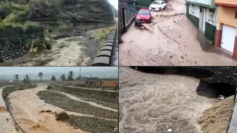 Los daños de la tormenta ‘Hermine’ en Canarias