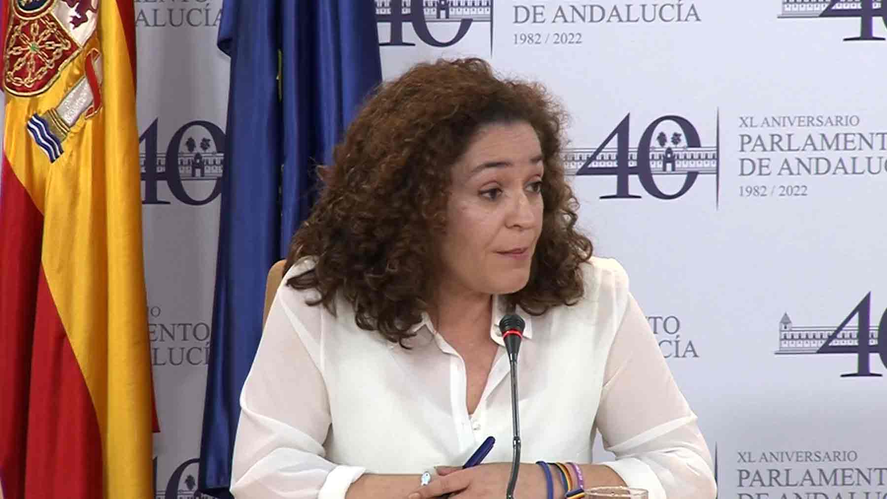 Inmaculada Nieto, portavoz de Por Andalucía (IU, Podemos…).