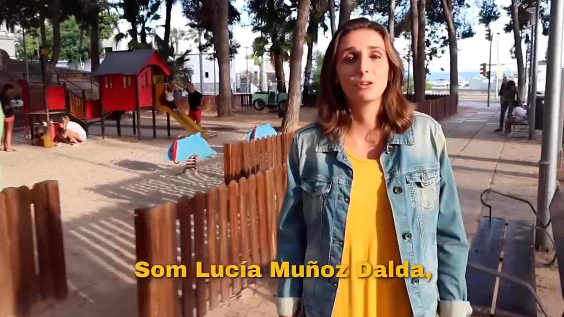 La pareja de Alberto Jarabo, Lucía Muñoz, en su vídeo de presentación.