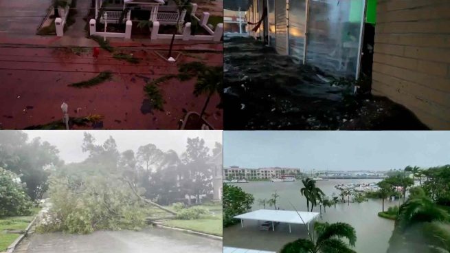 El huracán Ian causa graves destrozos en Florida y vacía la bahía de Tampa