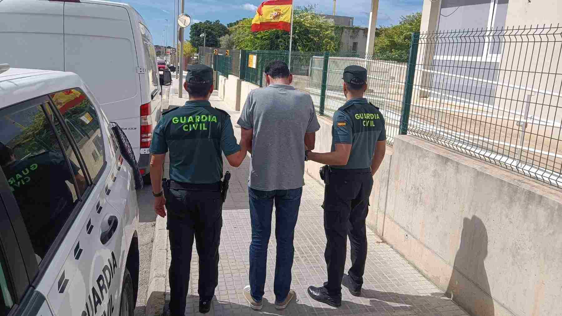 Imagen del detenido por homicidio imprudente en Calvià (Mallorca).