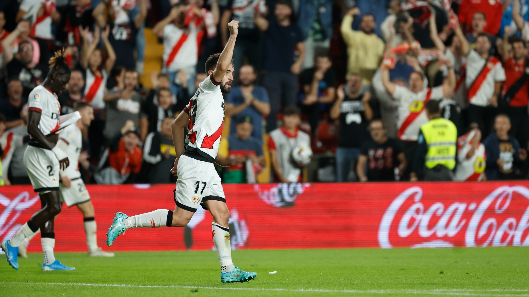 Unai López celebra el gol de la victoria. (EFE)