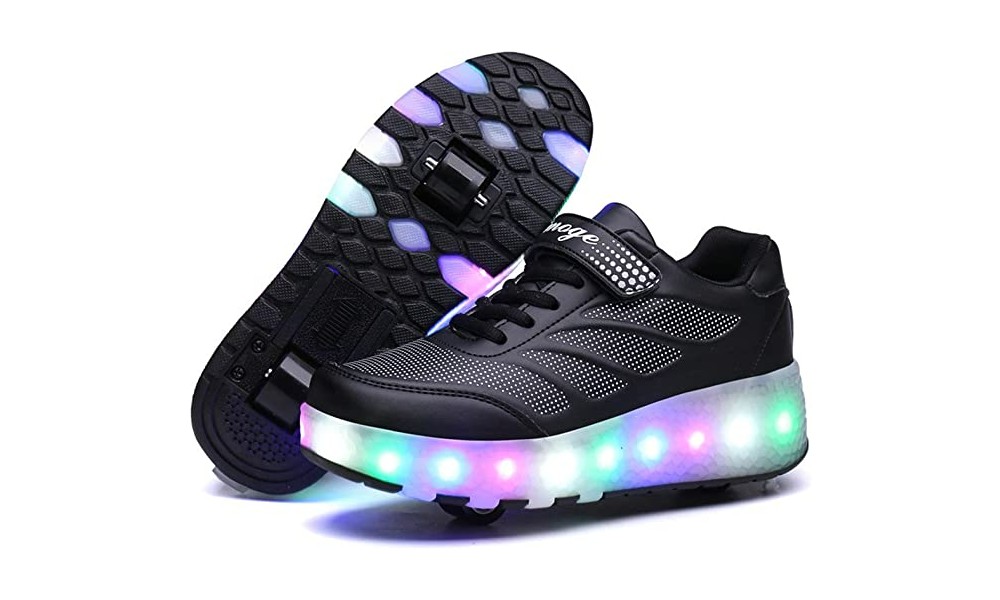 Zapatos con ruedas y luces