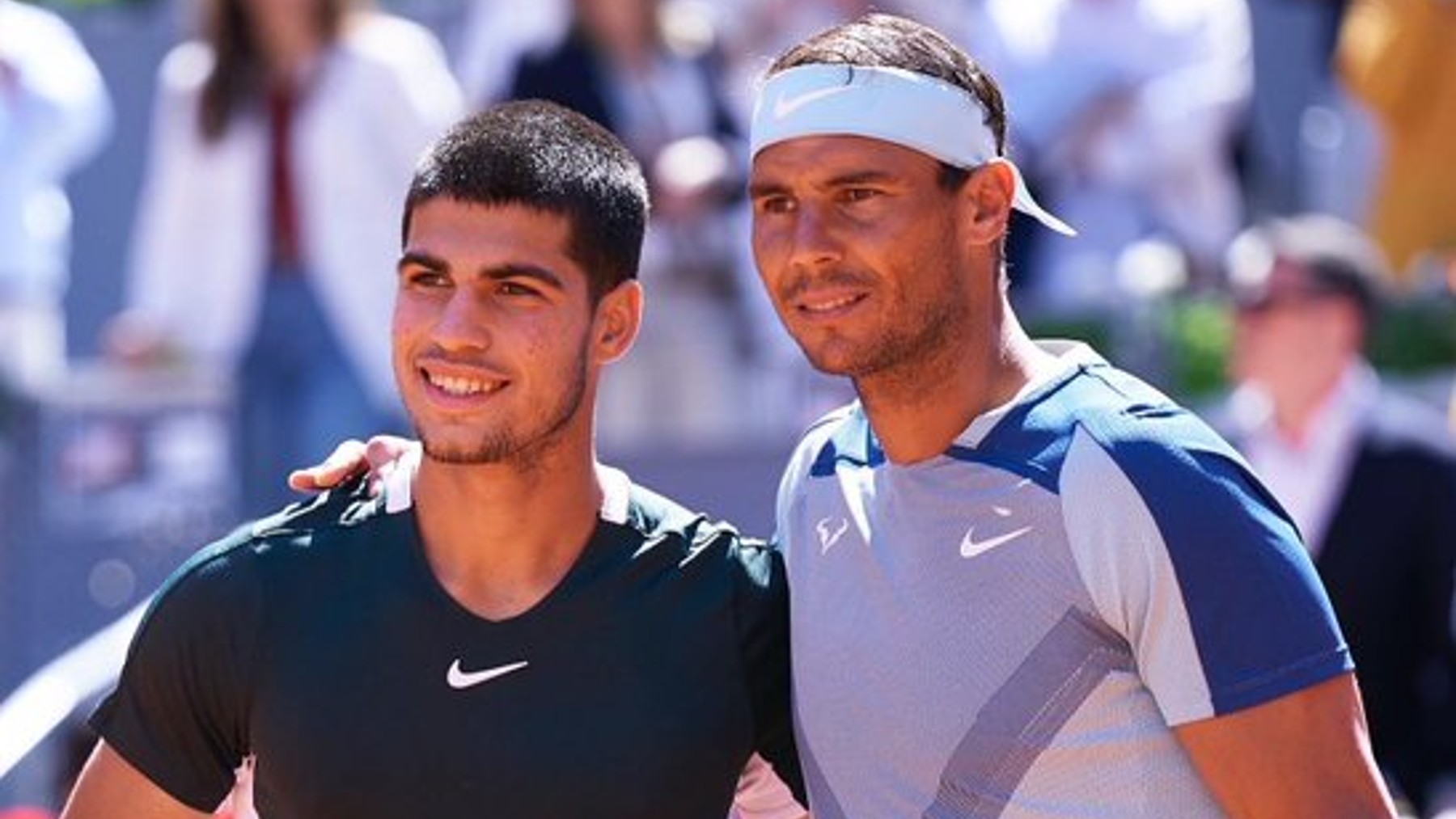 Alcaraz y Nadal, el Mutua Madrid Open.