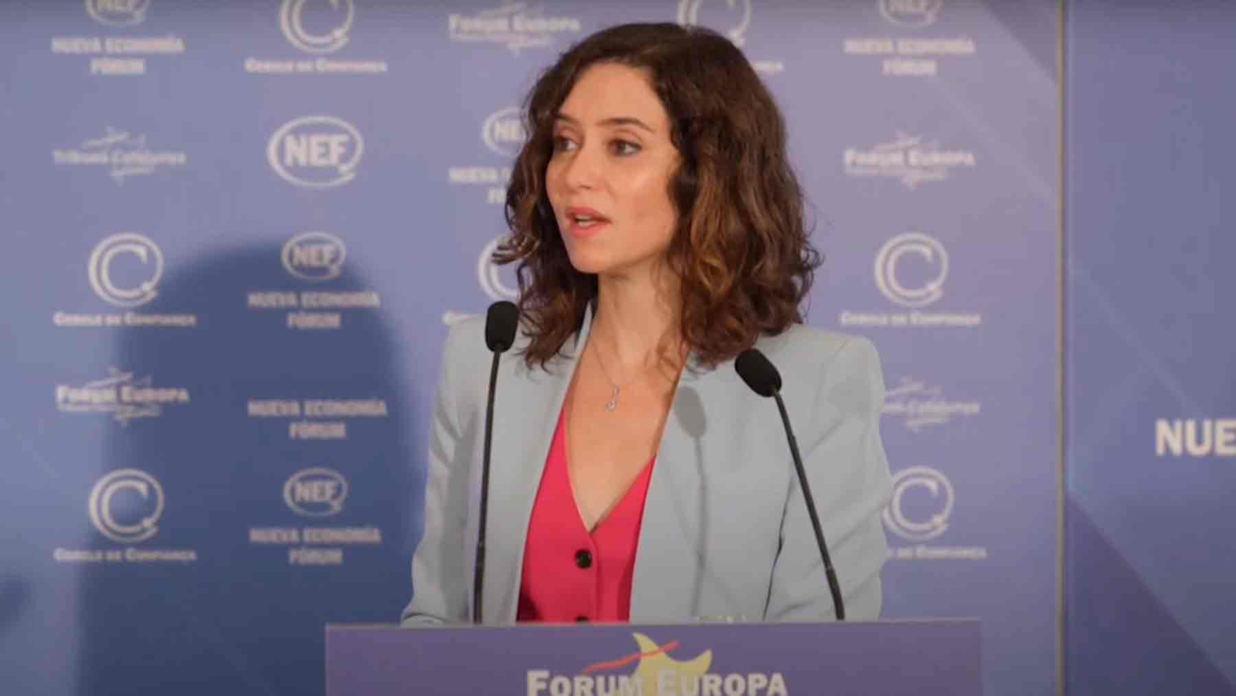 La presidenta de la Comunidad de Madrid, Isabel Díaz Ayuso.