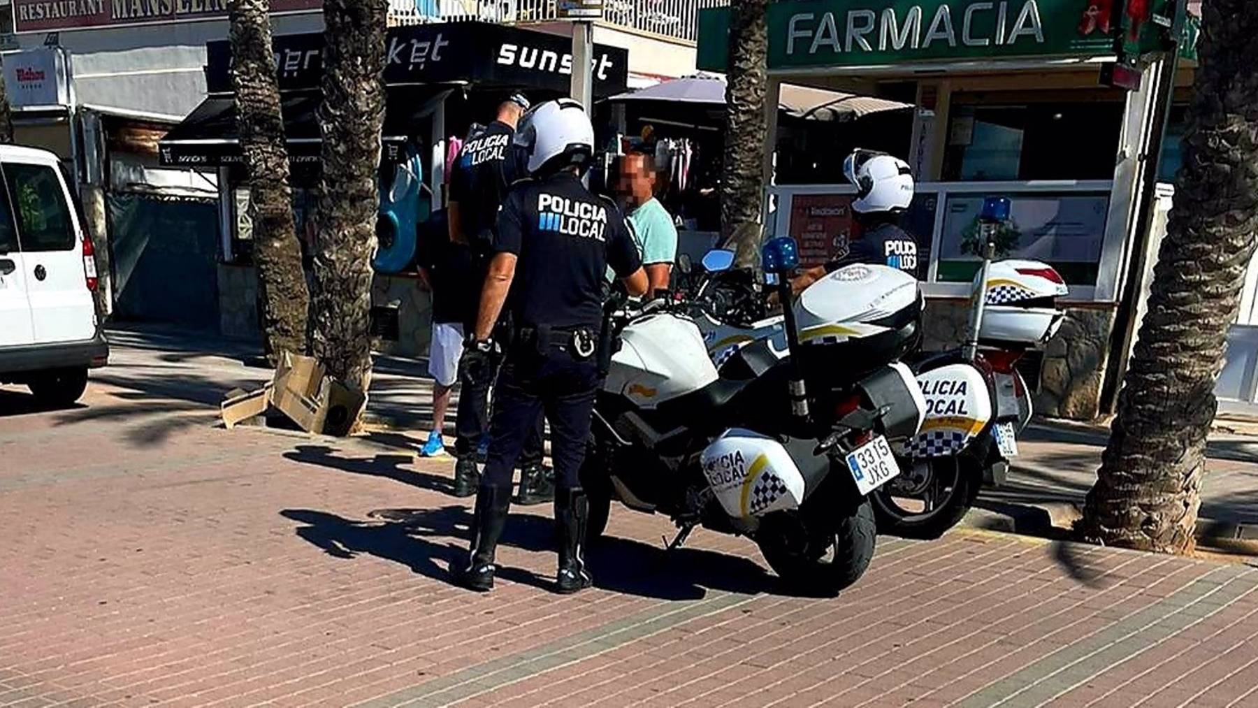 Actuación de la Policía Local de Palma.