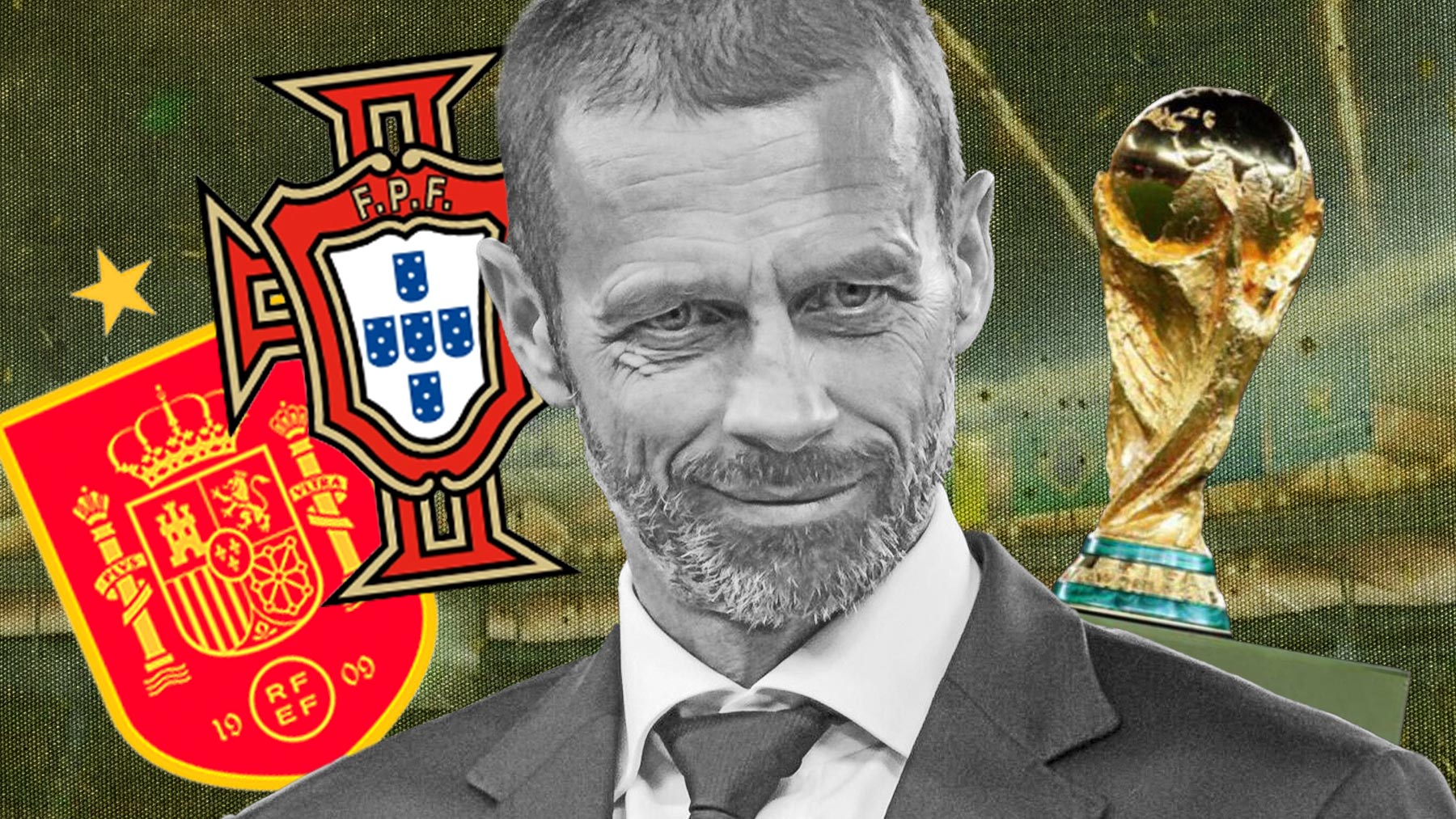 España y Portugal ‘fichan’ a Ceferin para el Mundial