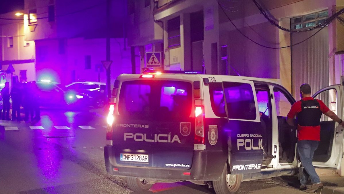 La Policía Nacional en Algeciras.