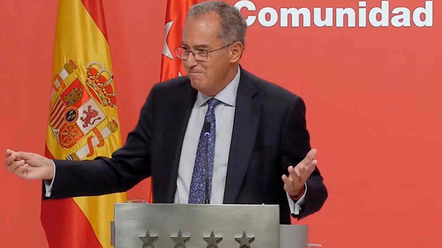 El portavoz y vicepresidente de la Comunidad de Madrid, Enrique Ossorio.