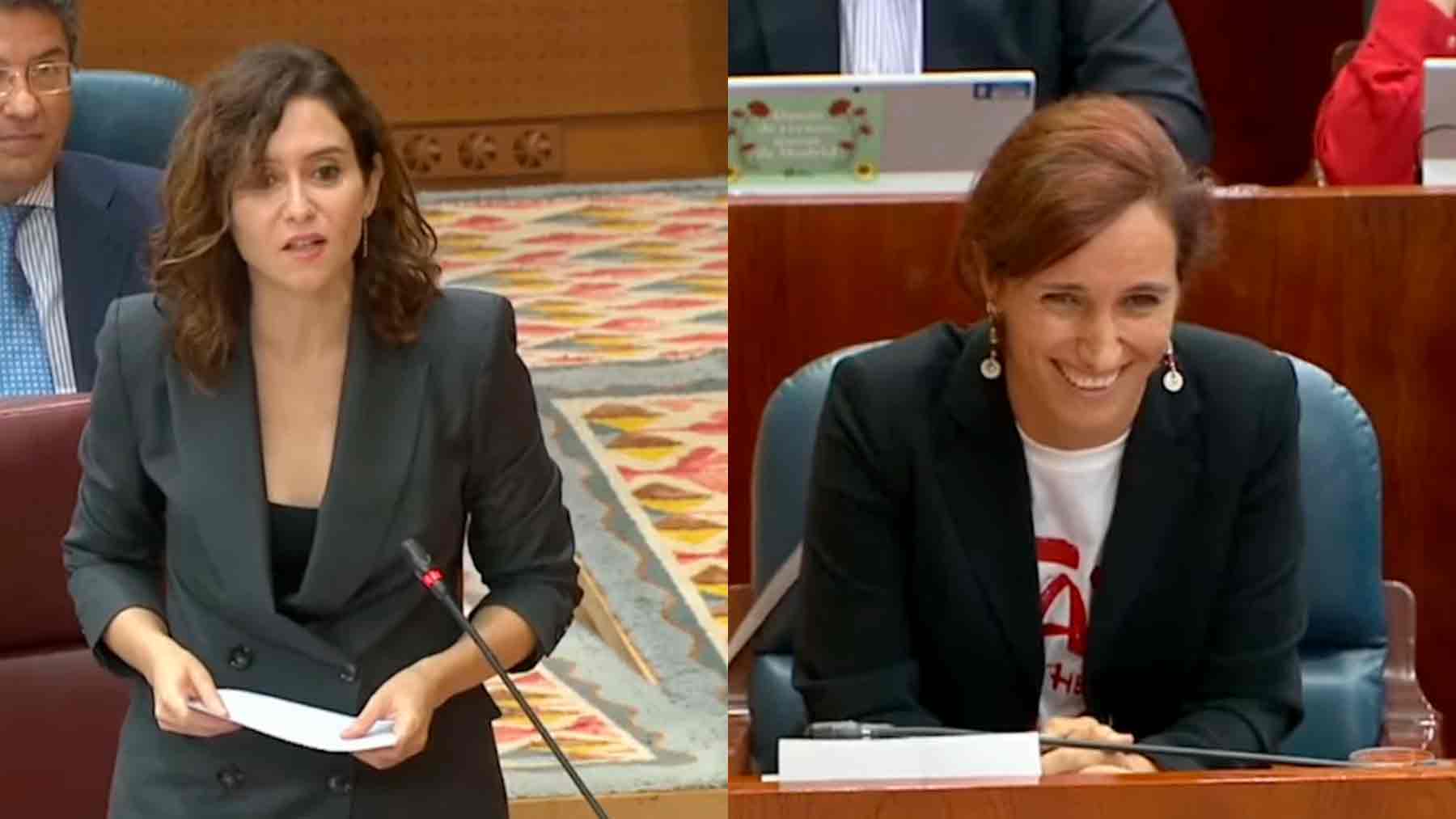 Isabel Díaz Ayuso y Mónica García.