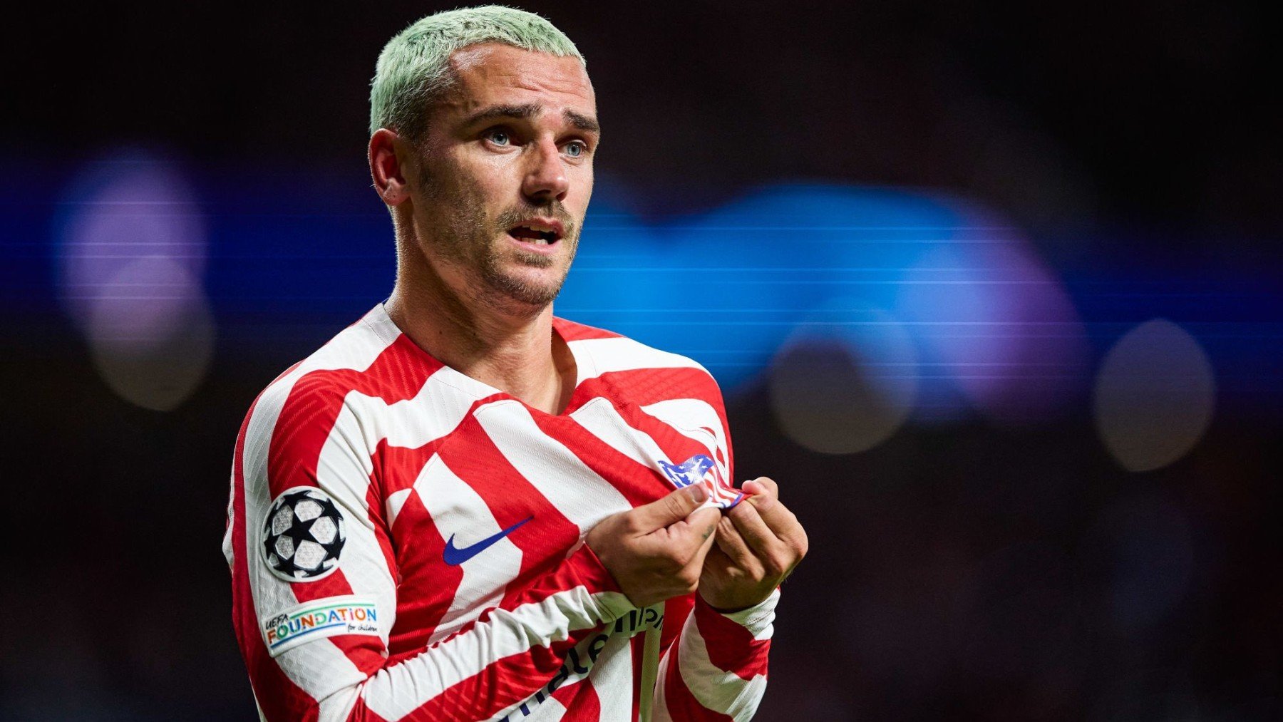 Antoine Griezmann celebra un gol con el Atlético.