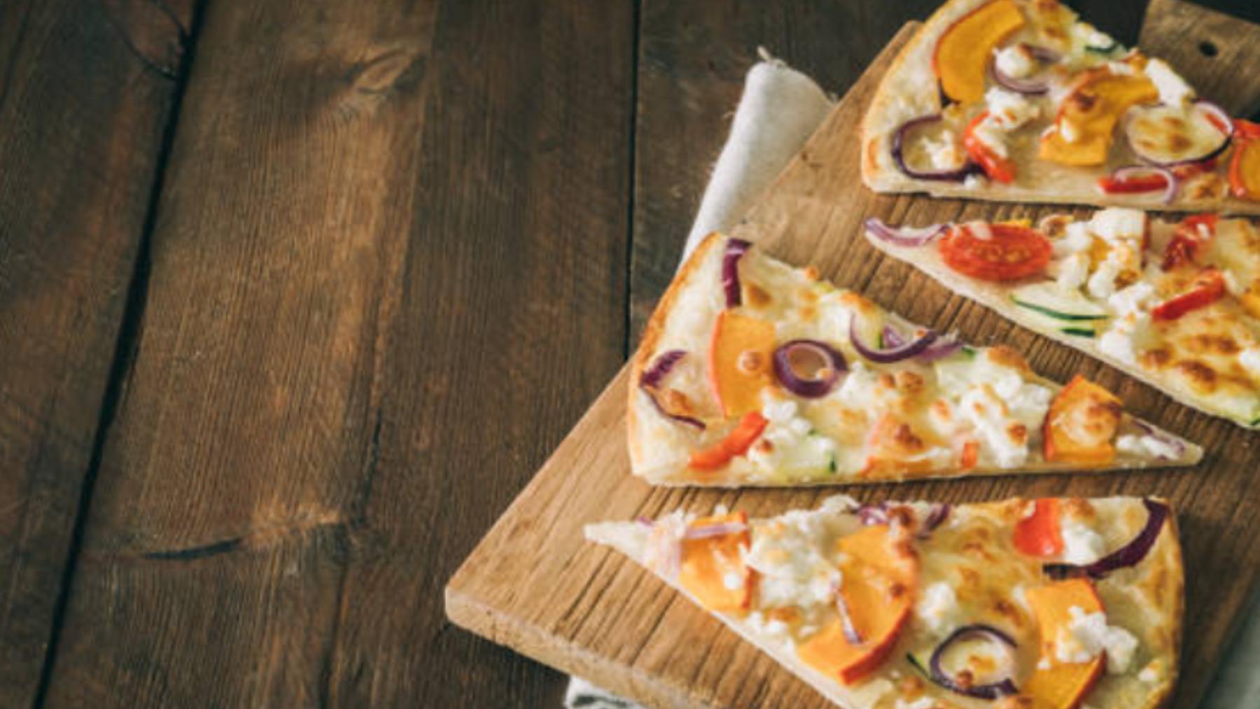 Pizza de calabaza y queso de cabra: un mix de sabores para los amantes de la comida