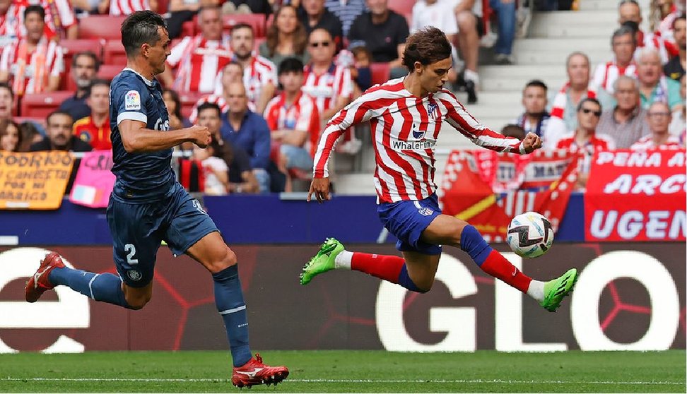 Joao, ayer ante el Girona