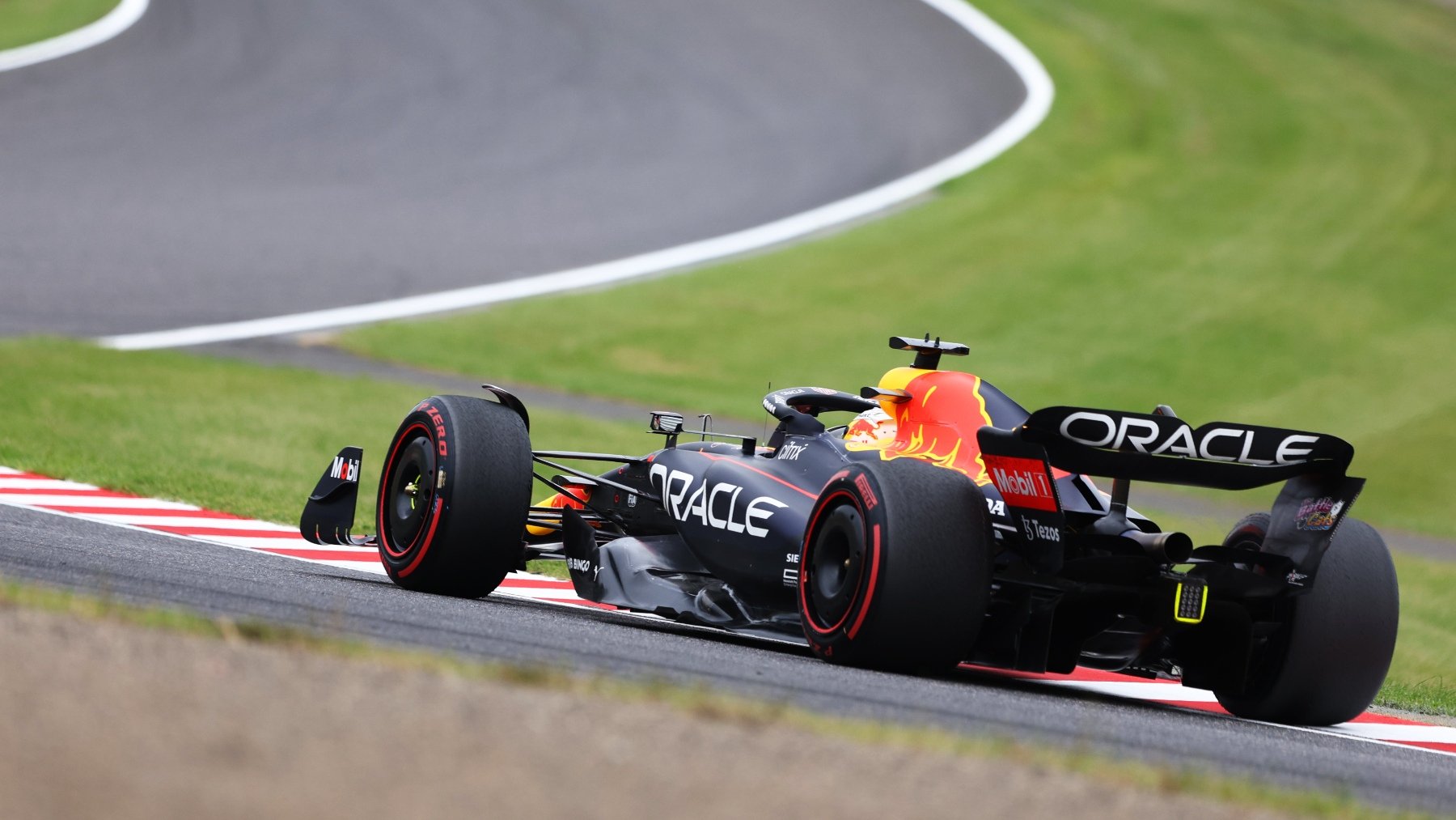 Verstappen rodando en Suzuka. (Getty)