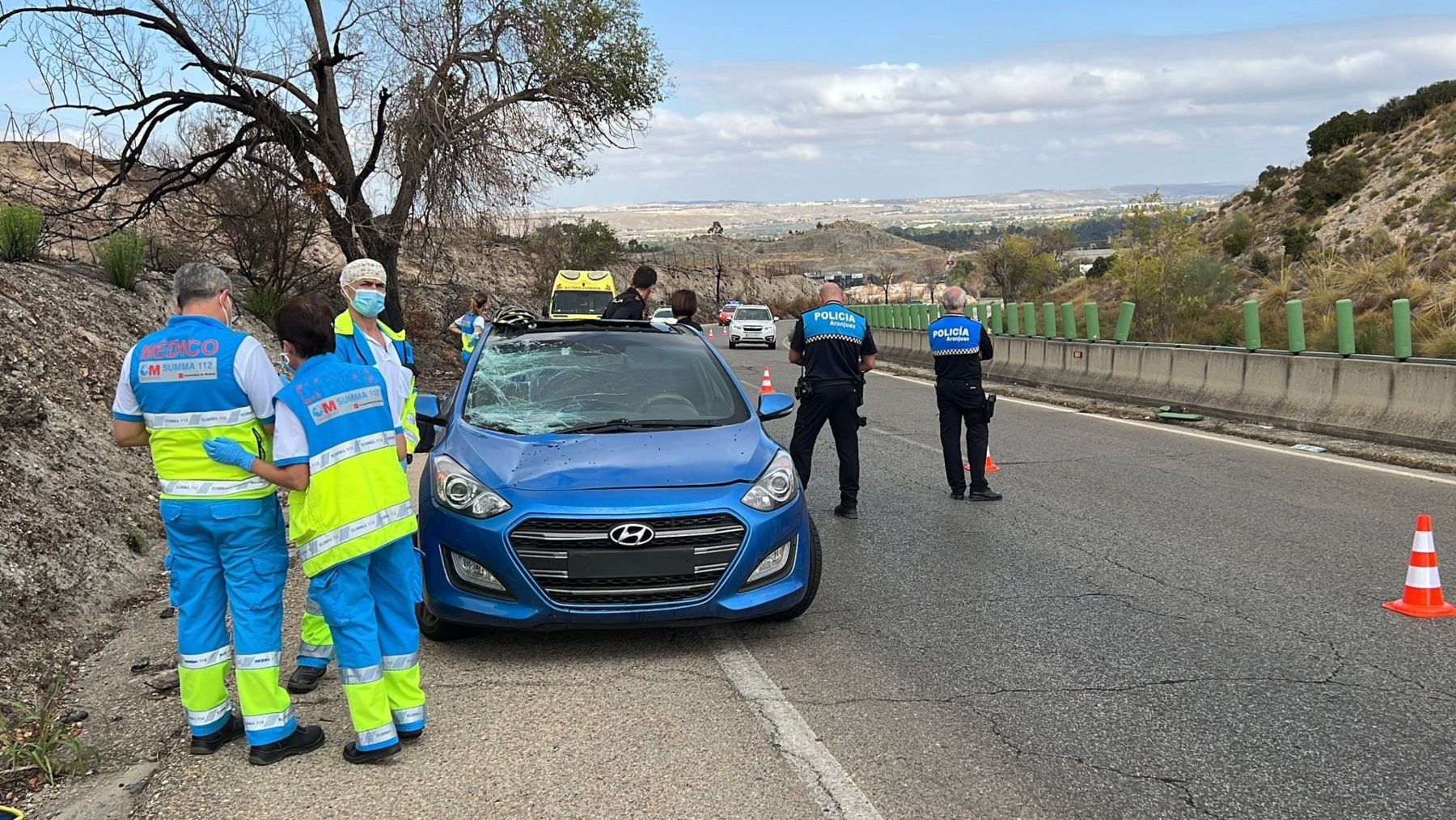 Vehículo involucrado en el accidente.