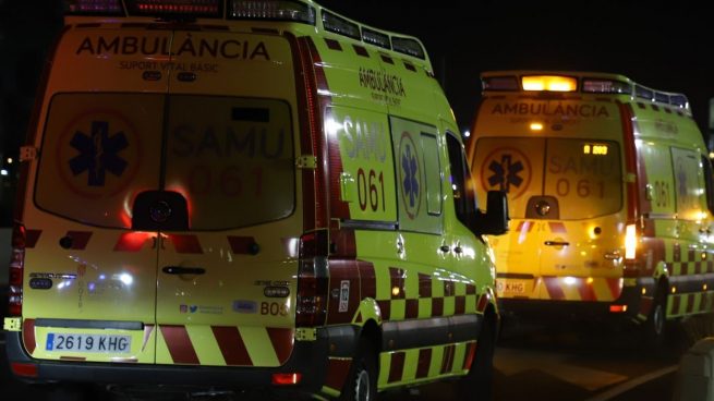 Una ambulancia medicalizada del SAMU 061.
