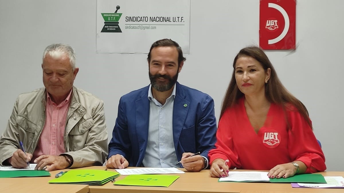 FEFE, UTF y UGT firman el XXV Convenio Colectivo Estatal de Farmacia.