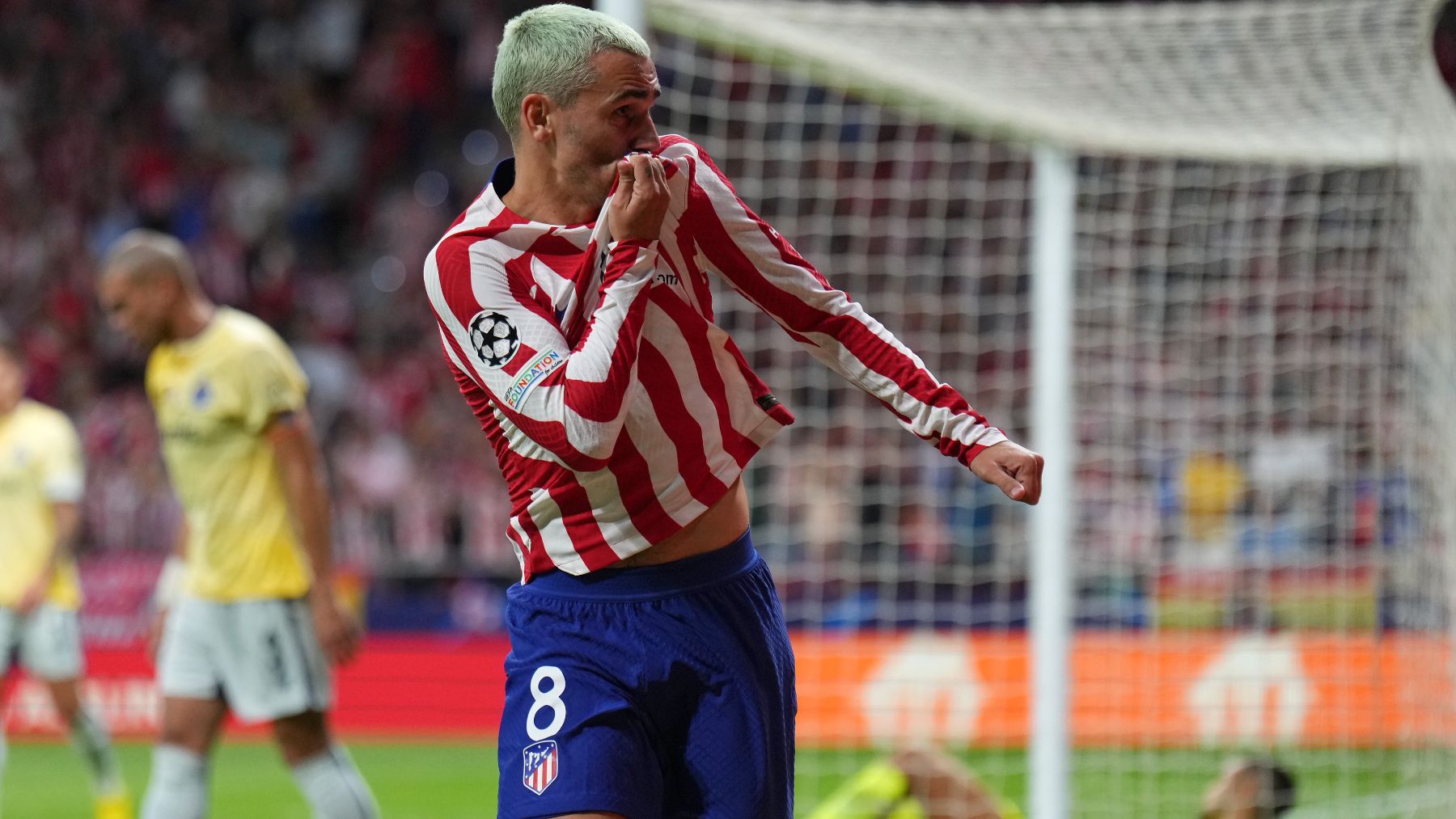 Griezmann anota un gol en Champions (Getty)