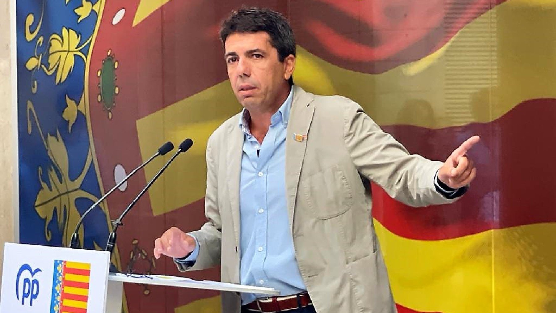 Carlos Mazón, en su alocución del pasado 9 de Octubre, el Día de la Comunidad Valenciana.