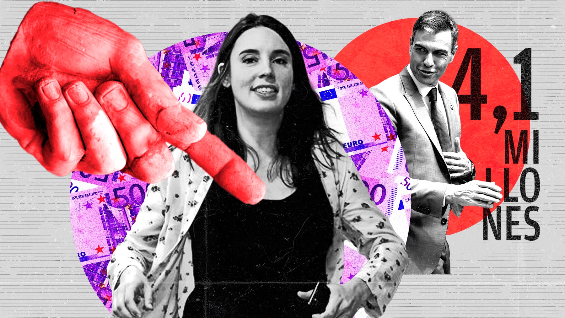 Pedro Sánchez da a Irene Montero 4,1 millones en subvenciones para repartir a dedo