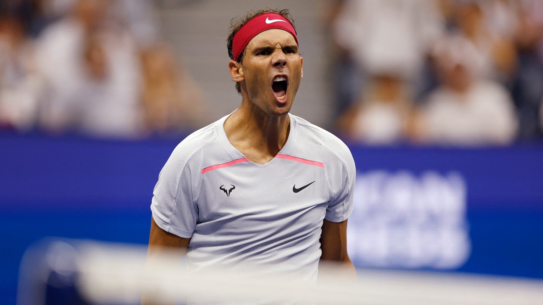 Rafa Nadal celebra un punto en el US Open. (AFP)