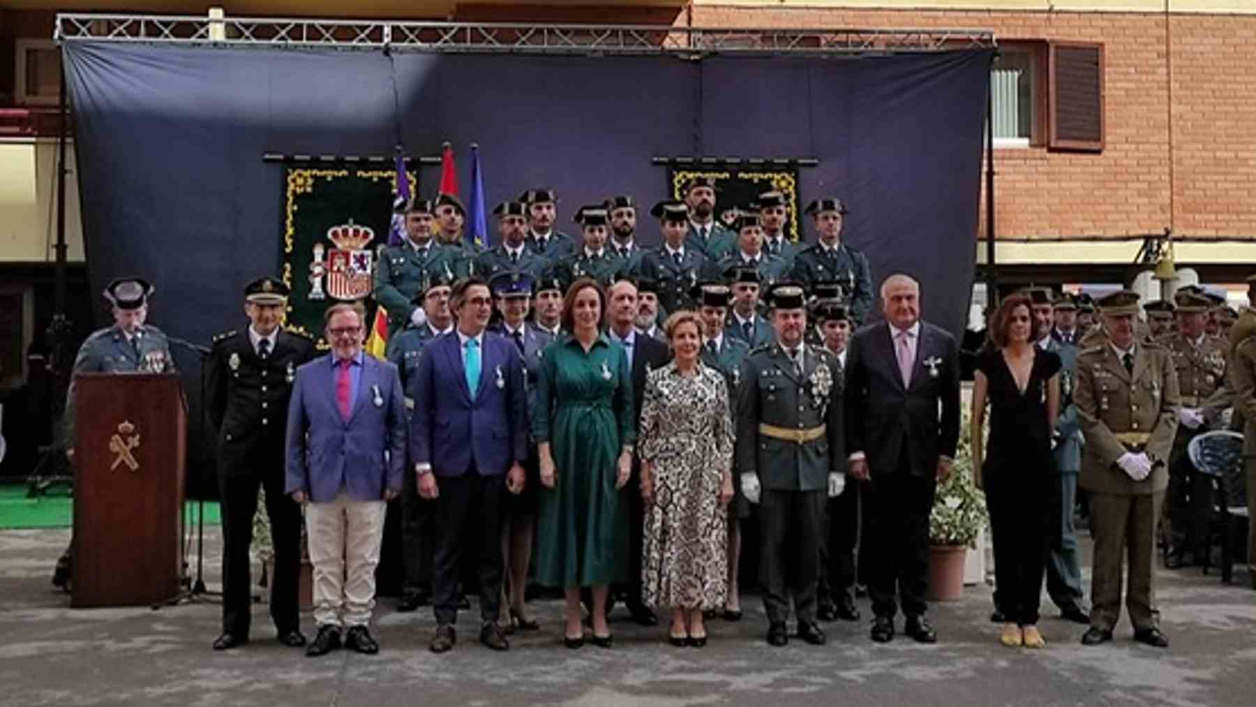 Acto celebrado en la Comandancia de Palma para conmemorar la festividad del Pilar, patrona de la Guardia Civil.