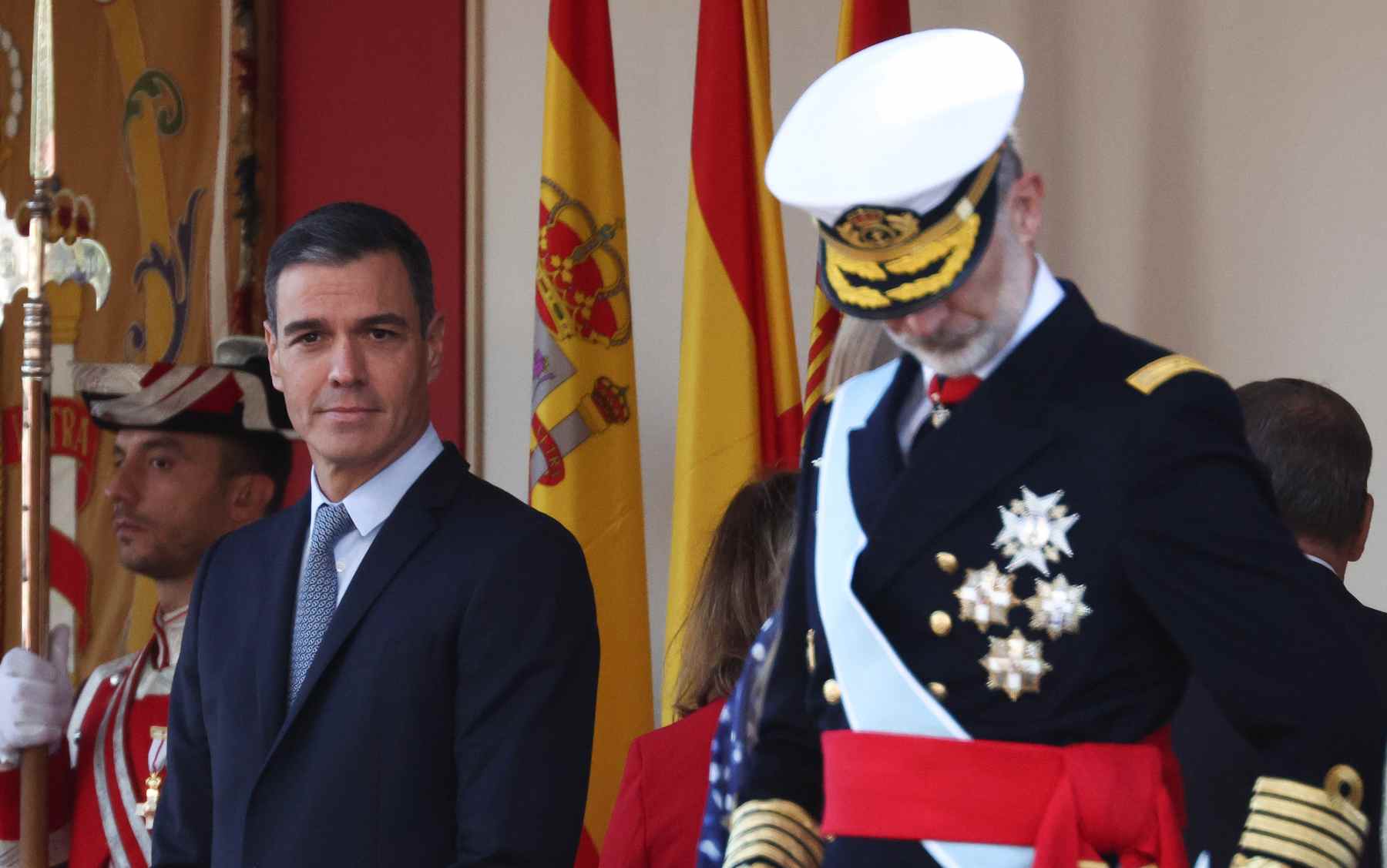 Pedro Sánchez y Felipe VI