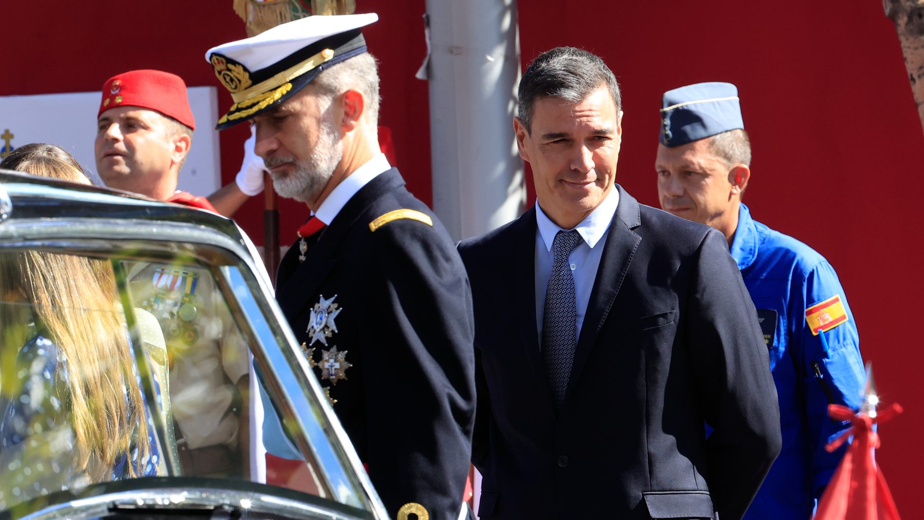 Pedro Sánchez con Felipe VI,