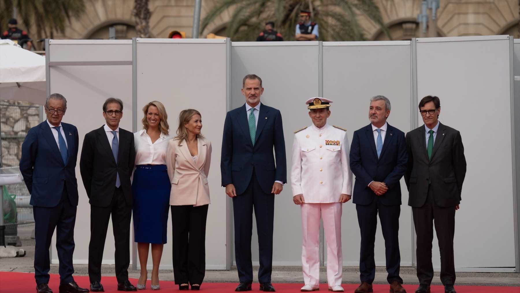 El Rey Felipe VI a su llegada al Salón Náutico de Barcelona (EP)