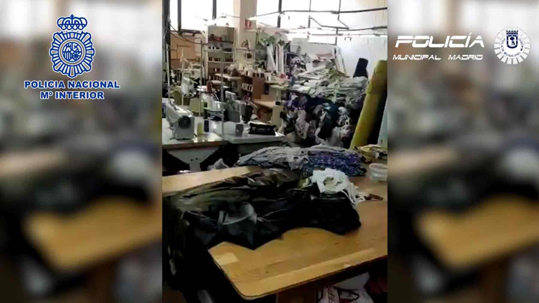 Policía rescata a una menor de 5 años en un taller textil ilegal en Madrid