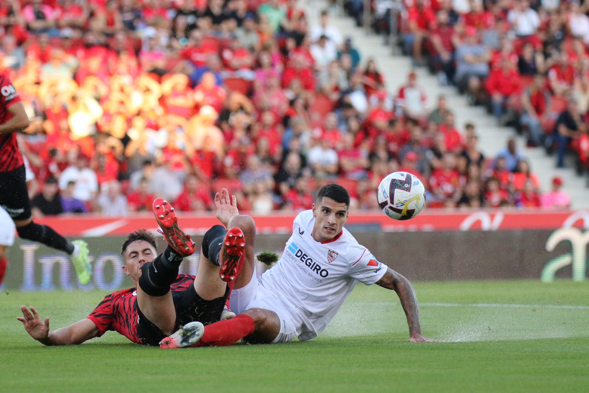 Raíllo, en un momento del partido