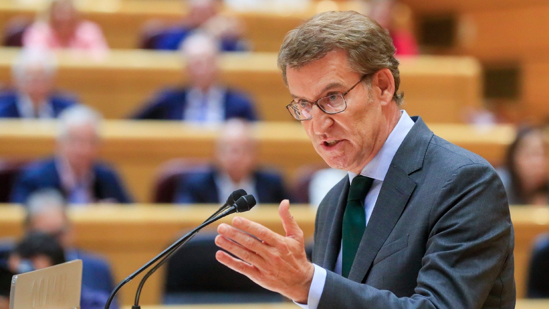 Feijóo en el Senado. (Foto: EFE)