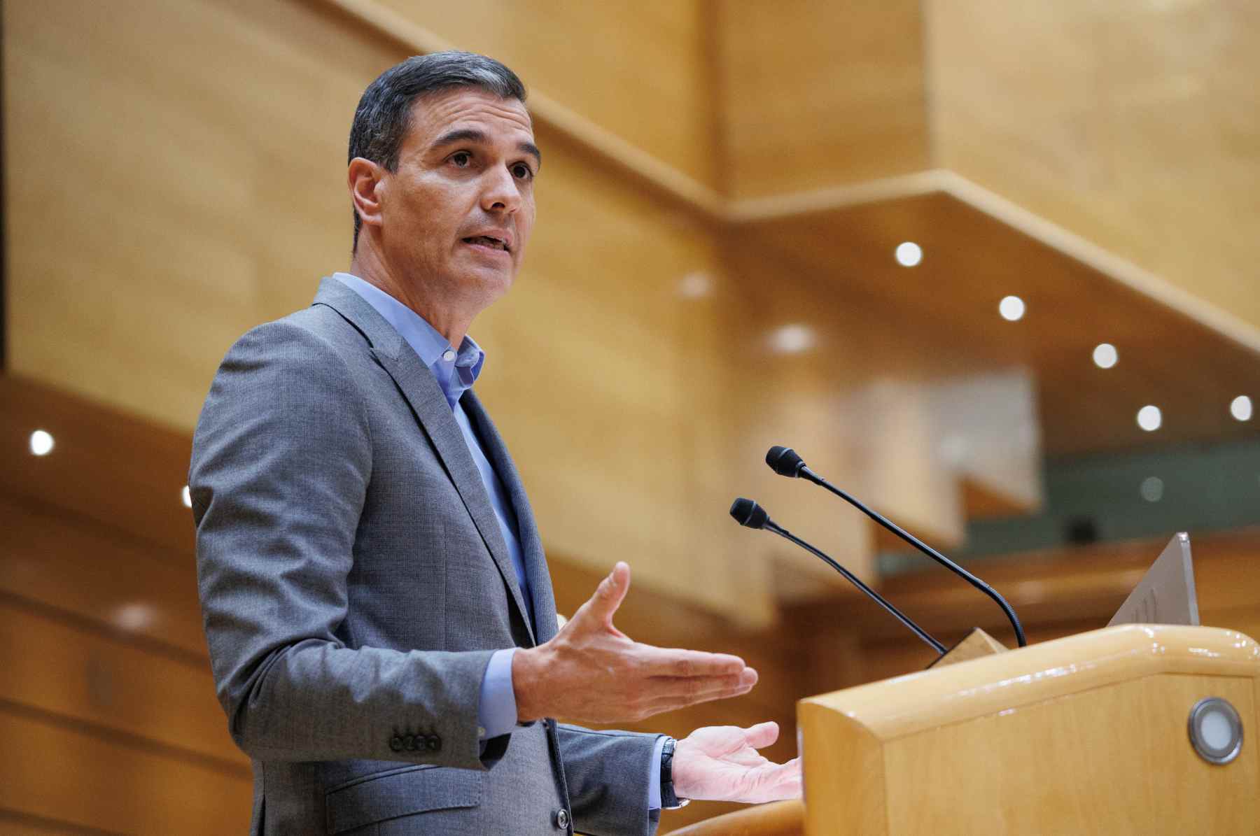 Pedro Sánchez en el Senado.