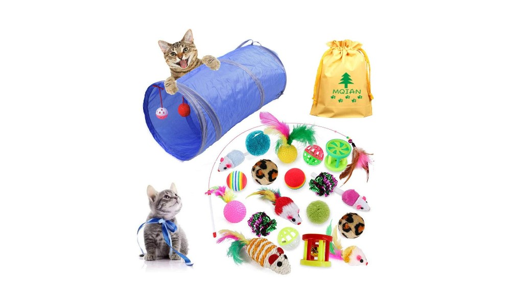 21 piezas juguetes gatos