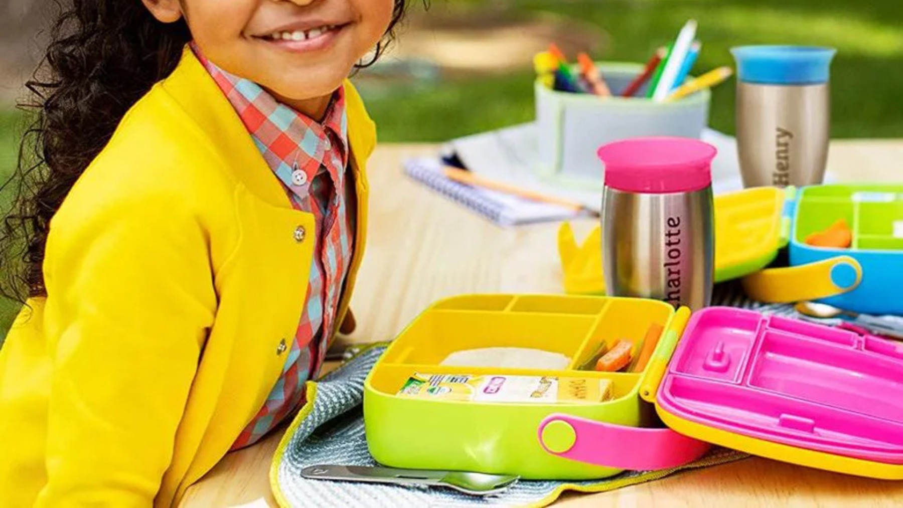 Fiambrera Infantil,Lunch Box Niños con 6 Compartimentos,Hermetica
