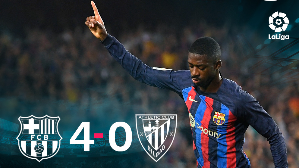 El Barcelona goleó al Athetlic en el Camp Nou.