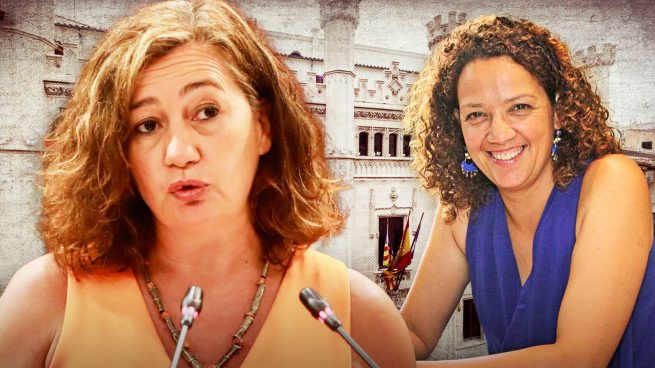 La presidenta de Baleares, Francina Armengol, y la presidenta del Consell de Mallorca, Cati Cladera.