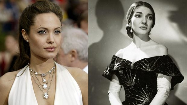 Angelina Jolie y Maria Callas